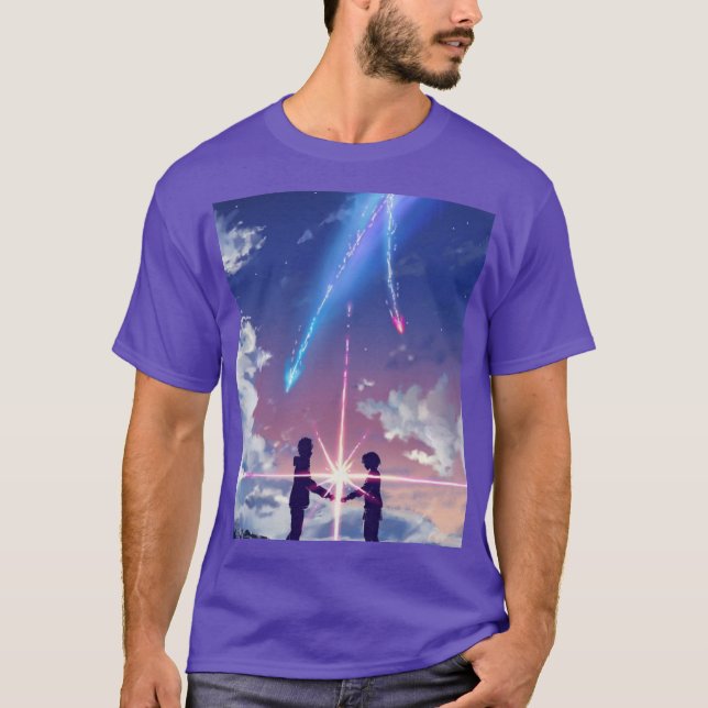 Seu nome (Kimi no na wa) anime T-Shirt (Frente)