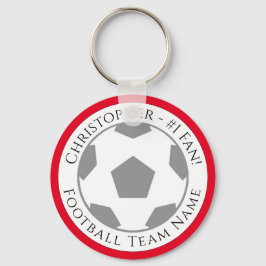 Seu nome mais Chaveiro de nome da equipe de futebo