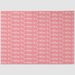 Seu nome Papel Tecidual - Rosa