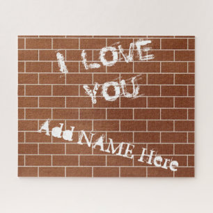 Seu Nome Quebra-cabeça - Uma Parede De Brick - Eu