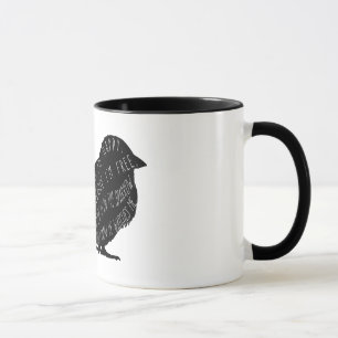 Seu olho está na caneca do pardal