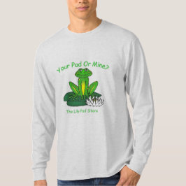 Seu Pad ou o Meu - Camisa Manga Longa Cinza Claro