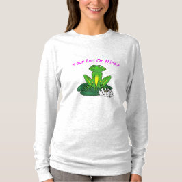 Seu Pad ou o Meu? Camiseta Manga Longa Cinza Claro