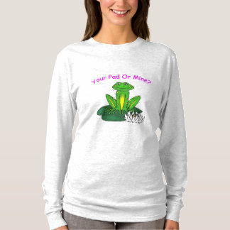 Seu Pad ou o Meu? Camiseta Manga Longa Cinza Claro