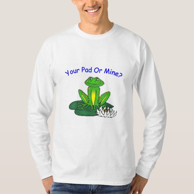 Seu Pad ou o Meu - Camiseta Masculina Manga Longa  (Frente)