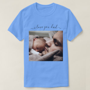 Seu Pai Fotográfico T-Shirt Dott Text - Eu Amo Voc
