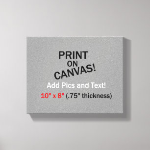 Seu PIC nas canvas - 10" x 8" (.75" densamente)