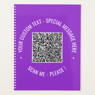 Seu Planejador de Texto Personalizado do Código QR