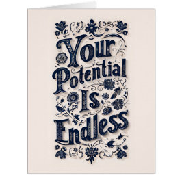 Seu potencial é um cartão sem fim