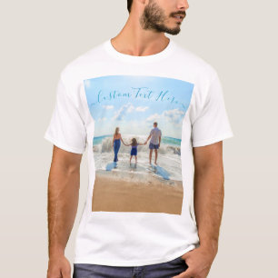 Seu Presente de Camisa Fotográfica com Texto Perso