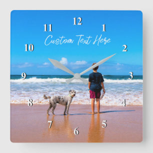 Seu Presente de Relógio de Parede de Fotografias c