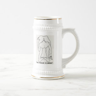 Seu problema é óbvio! - Caneca de cerveja