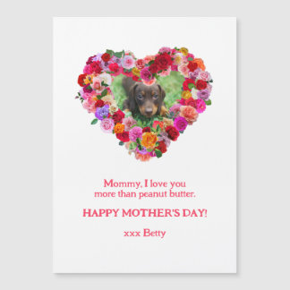 Seu próprio Dia de as mães de fotos do cão Rosa co