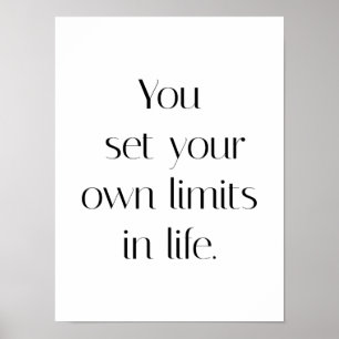 Seu próprio Poster de limites