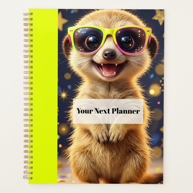 Seu Próximo Planejador – Capa do Caderno Meerkat (Frente)