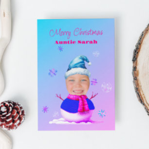 Seu Rosto Num Cartão De Natal