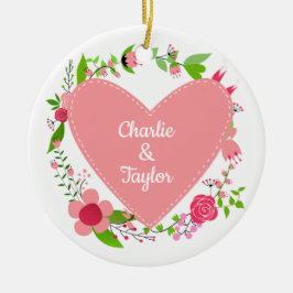 Seu(s) nome(s) em um ornamento personalizado do co