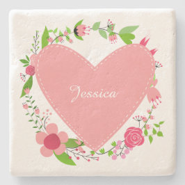 Seu(s) nome(s) em uma porta copos de pedra do Cora