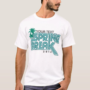 Seu t-shirt do costume das férias da primavera