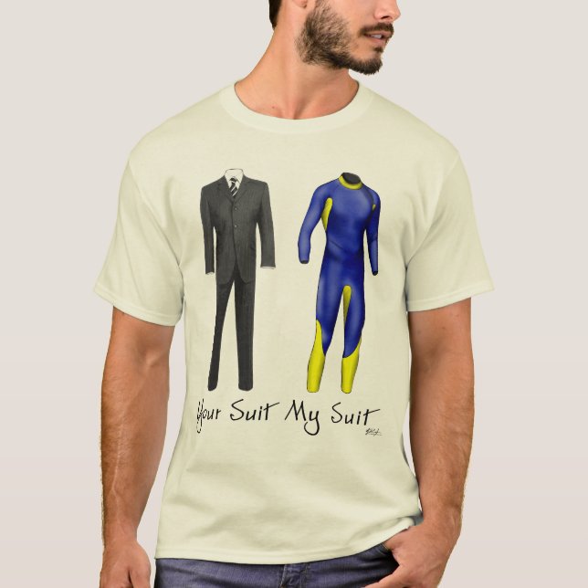 Seu terno meu t-shirt do terno (Frente)