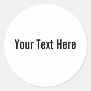 Seu Texto Aqui Autocolantes Personalizados