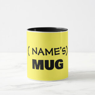 Seu texto aqui, caneca personalizável