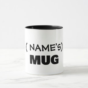 Seu texto aqui, caneca personalizável