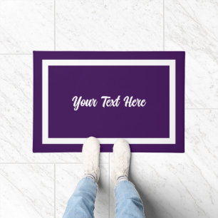Seu Texto Aqui Tapete Moderno Roxo