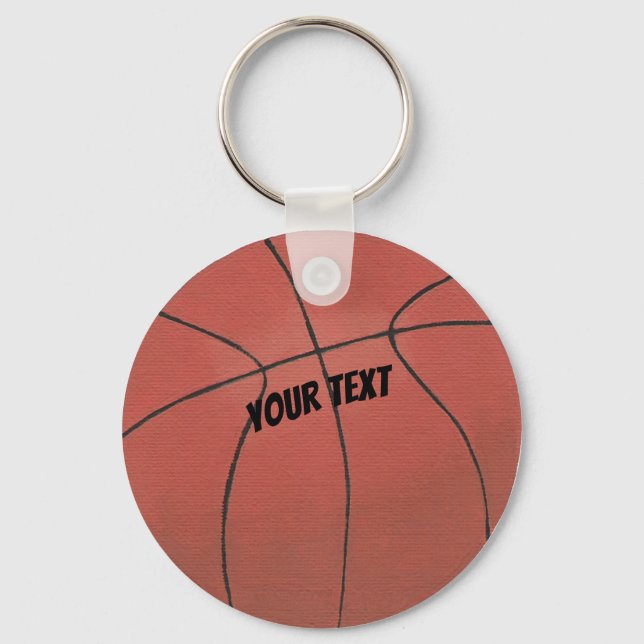 Seu texto em Chaveiros de basquete (Frente)