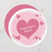 Seu texto em convites personalizados do coração