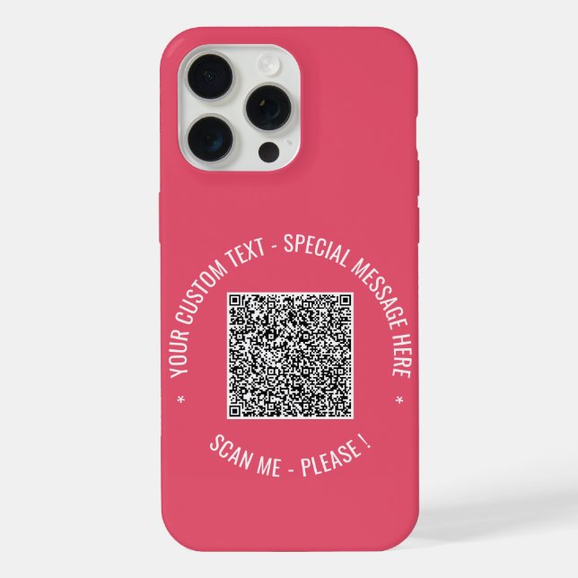 Seu Texto Personalizado de Código QR para Capas de (Verso)