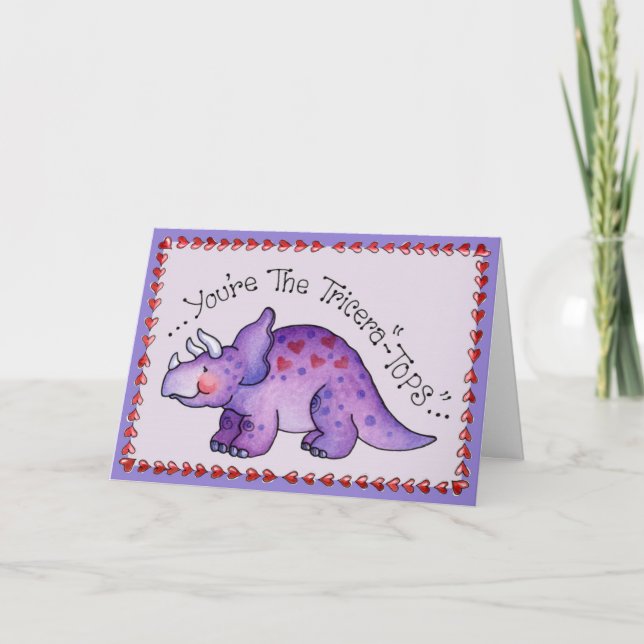 Seu Tricera-Tops - Cartão de Boas Festas (Frente)