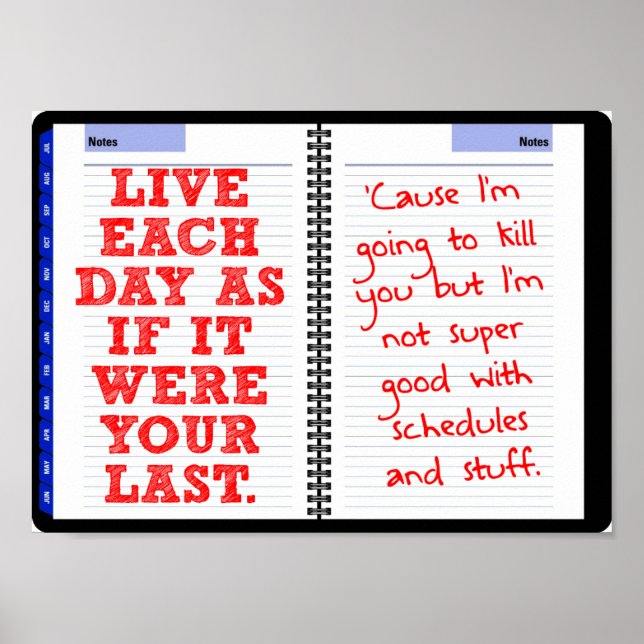 Seu Último Dia Engraçado Poster (Frente)