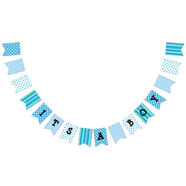 Seu um menino, bandeira azul da bandeira do chá de (Todos)