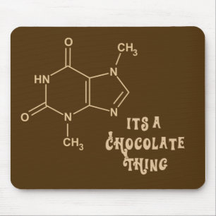 Seu uma coisa Mousepad engraçado do chocolate