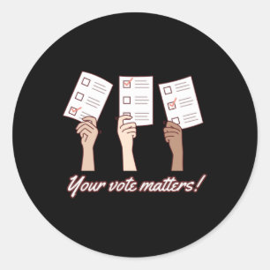 Seu Voto Conta Adesivo Vote