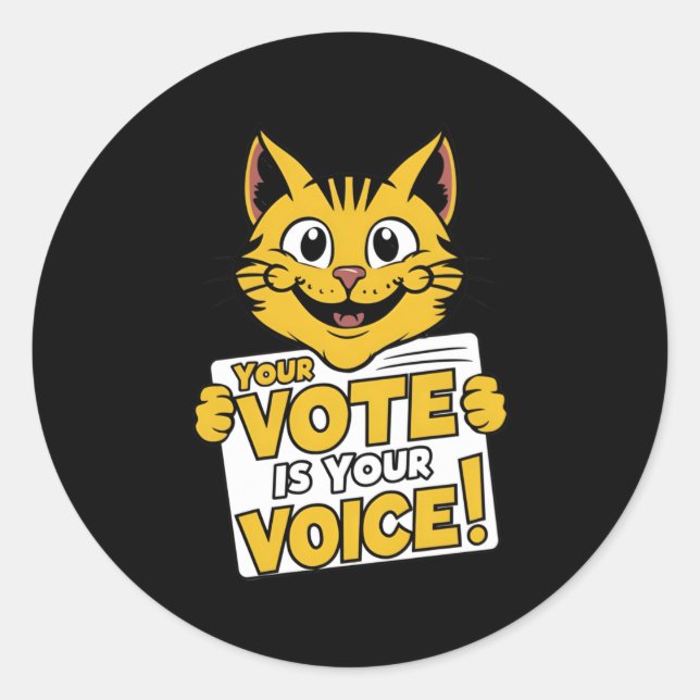 Seu Voto Na Sua Voz! Adesivo (Frente)