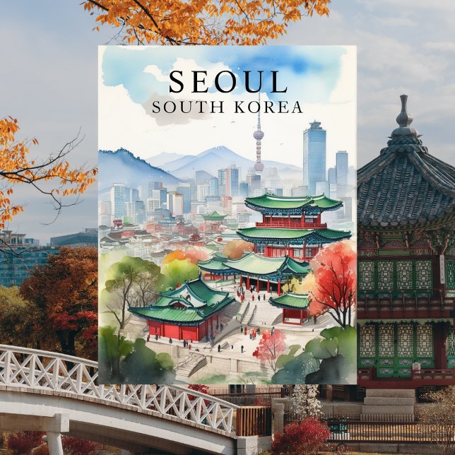 Seul, Coreia do Sul — Cartão postal de Viagem de A (Seoul South Korea)