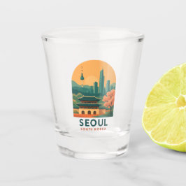 Seul Coreia do Sul Copo de Shot – Arte de Viagem V