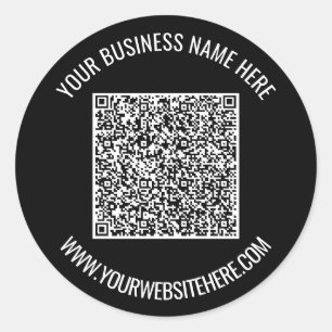 Seus Adesivos Personalizados com Código QR e Texto