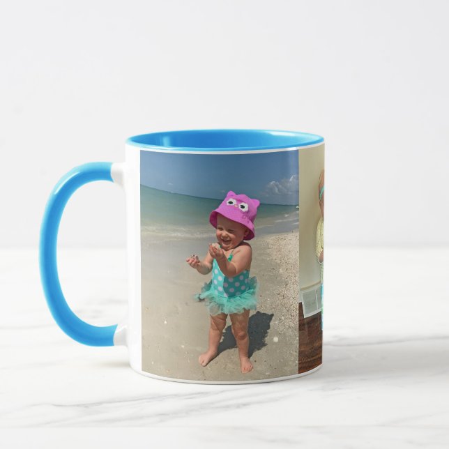 Seus Canecas Personalizados com 1 a 3 Fotos (Esquerda)