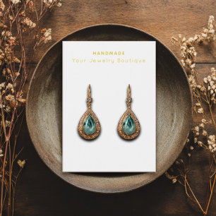 Seus cartões de visitas Handmade do brinco do