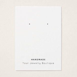 Seus cartões Handmade da exposição do brinco do