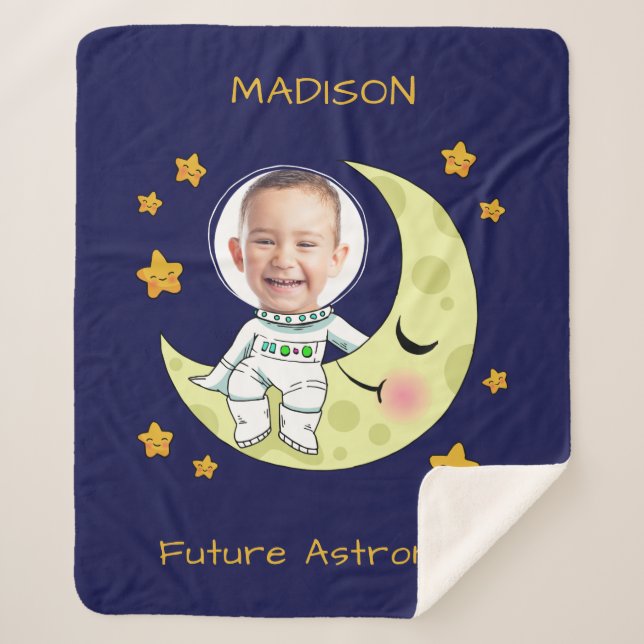 SEUS cobertores personalizados de Astronautas FOTO (Frente)