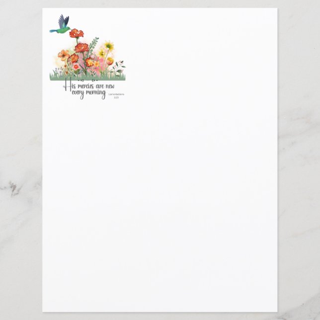 Seus Compaixões são novos todos os dias (Frente)