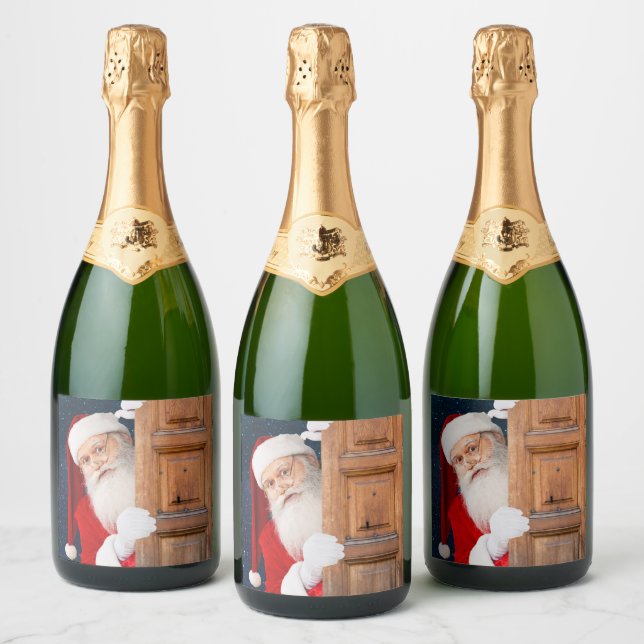 Seus Papais noeis Feliz Nome de Natal (Garrafas)