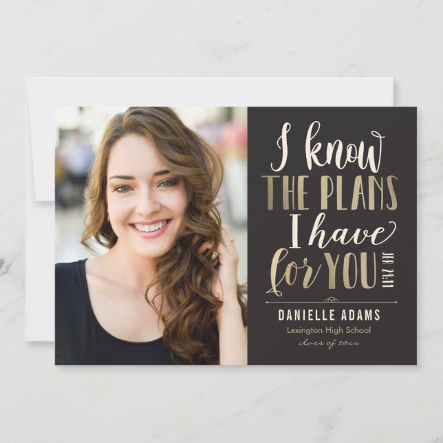 Seus Planos EDITABLE COLOR Anúncio de Graduação (Frente)