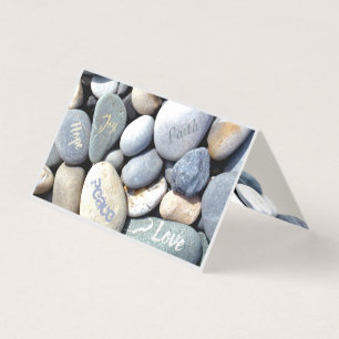 Seus seixos do amor da fé da paz da esperança da