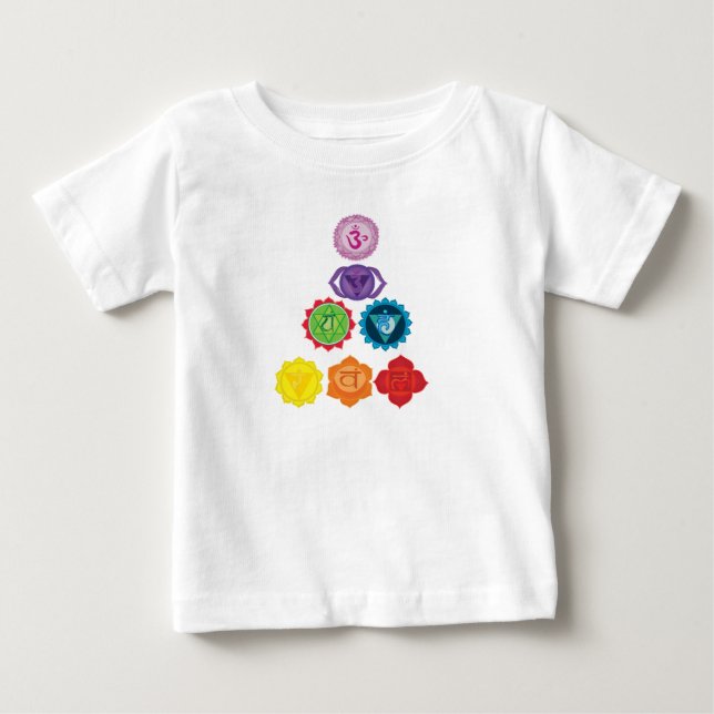 Seven Chakra Yoga Kids Toddler Pullover Hoodie (Frente)