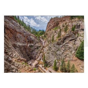 Seven Falls Colorado Cartões de agradecimentos